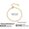 Wholesale Stainless Steel Jewelry Set With Cross Crown Roman Numerals Electroplated Necklaces And Bracelets For Women