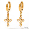 Wholesale Stainless Steel Jewelry Set With Love Shell Bracelet Snake Earrings Cuban Chain Zircon Necklace Electroplated For Women