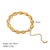 Wholesale Stainless Steel Jewelry Set With Marine Organisms Pattern Simple Style Cuban Chain Electroplating For Women