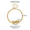 Wholesale Stainless Steel Jewelry Simple Light Luxury Bracelet With Letters Numbers Text Electroplating