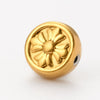 Wholesale Stainless Steel Jewelry Spacer Beads Accessories With Retro Cross Round Flower Conch Pattern And Colorpreserving Casting Electroplating Process