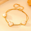 Wholesale Stainless Steel Jewelry Suit For Women With Love Water Drops Bell Patterns 18K Gold Plated