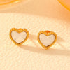 Wholesale Stainless Steel Jewelry Suit For Women With Love Water Drops Bell Patterns 18K Gold Plated