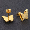 Wholesale Stainless Steel Jewelry Suit For Women With Love Water Drops Bell Patterns 18K Gold Plated
