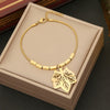Wholesale Stainless Steel Jewelry Suit With Leaf And Flower Pendant Electroplated Fashionable And Personalized