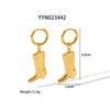 Wholesale Stainless Steel Jewelry With Boots Pattern Pendant And Snake Bone Chain Electroplated For Unisex