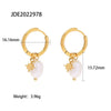Wholesale Stainless Steel Jewelry With Bow Design Geometric Pattern Electroplated Zircon Earrings And Titanium Steel Ring For Women