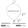 Wholesale Stainless Steel Jewelry With Bow Design Geometric Pattern Electroplated Zircon Earrings And Titanium Steel Ring For Women