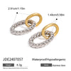 Wholesale Stainless Steel Jewelry With Geometric Design Gold And Silver Color Matching Electroplating Process