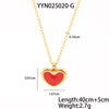 Wholesale Stainless Steel Jewelry With Love Pattern Lovely Style Pvd Furnace Vacuum Real Gold Plating O Word Chain Necklace And Earrings Set