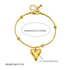 Wholesale Stainless Steel Jewelry With Love Water Drops Bells Pattern Bamboo Chain For Women