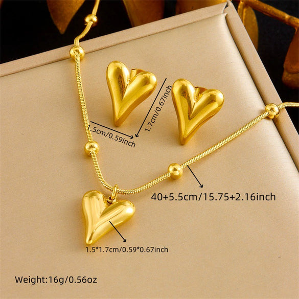 Wholesale Stainless Steel Jewelry With Love Water Drops Bells Pattern Bamboo Chain For Women