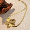 Wholesale Stainless Steel Jewelry With Petal Shape Retro Animal Pattern Electroplating For Women