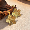 Wholesale Stainless Steel Jewelry With Petal Shape Retro Animal Pattern Electroplating For Women