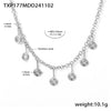 Wholesale 316L Stainless Steel Jewelry With Question Mark Tassel And Electroplating For Women