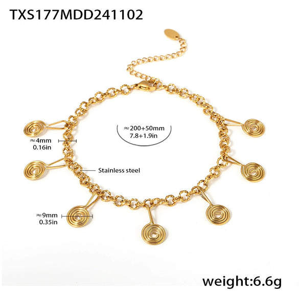 Wholesale 316L Stainless Steel Jewelry With Question Mark Tassel And Electroplating For Women