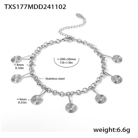 Wholesale 316L Stainless Steel Jewelry With Question Mark Tassel And Electroplating For Women