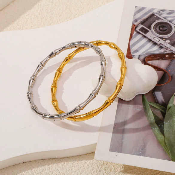 Wholesale Stainless Steel Joker Geometric Electroplated Bracelet