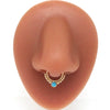 Wholesale Stainless Steel K9 Bow Nose Ring Jewelry With Electroplating Treatment