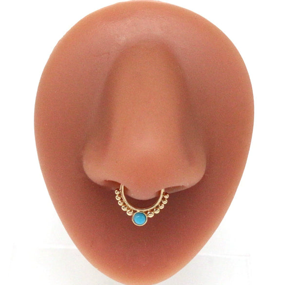 Wholesale Stainless Steel K9 Bow Nose Ring Jewelry With Electroplating Treatment