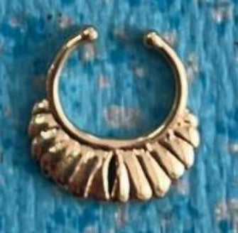 Wholesale Stainless Steel K9 Bow Nose Ring Jewelry With Electroplating Treatment