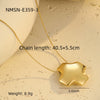Wholesale Stainless Steel 18K Electroplated Geometric Heart Star Snake Bone Pendant Clavicle Necklace For Women Light Luxury Niche Design