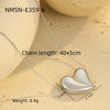 Wholesale Stainless Steel 18K Electroplated Geometric Heart Star Snake Bone Pendant Clavicle Necklace For Women Light Luxury Niche Design