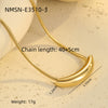Wholesale Stainless Steel 18K Electroplated Geometric Heart Star Snake Bone Pendant Clavicle Necklace For Women Light Luxury Niche Design