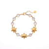 Wholesale Stainless Steel 18K Electroplated Geometric Love Heart Star Zircon Bracelet For Women Fashion Jewelry