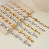 Wholesale Stainless Steel 18K Electroplated Geometric Love Heart Star Zircon Bracelet For Women Fashion Jewelry