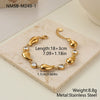 Wholesale Stainless Steel 18K Electroplated Geometric Love Heart Star Zircon Bracelet For Women Fashion Jewelry