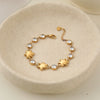 Wholesale Stainless Steel 18K Electroplated Geometric Love Heart Star Zircon Bracelet For Women Fashion Jewelry