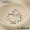 Wholesale Stainless Steel 18K Electroplated Geometric Love Heart Star Zircon Bracelet For Women Fashion Jewelry