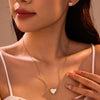 Wholesale Stainless Steel 18K Electroplated Heart Shape Jewelry Set For Women Earrings And Necklace