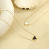 Wholesale Stainless Steel 18K Electroplated Heart Shape Jewelry Set For Women Earrings And Necklace