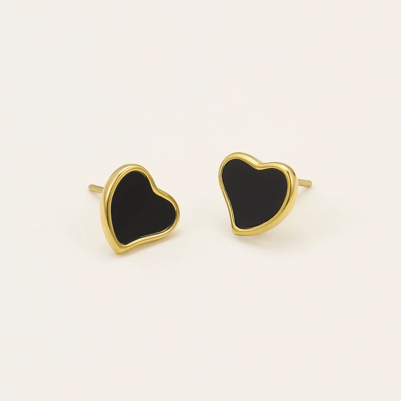 Wholesale Stainless Steel 18K Electroplated Heart Shape Jewelry Set For Women Earrings And Necklace