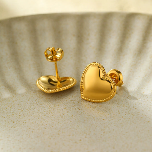 Wholesale Stainless Steel 18K Electroplated Vintage Style Women's Earrings