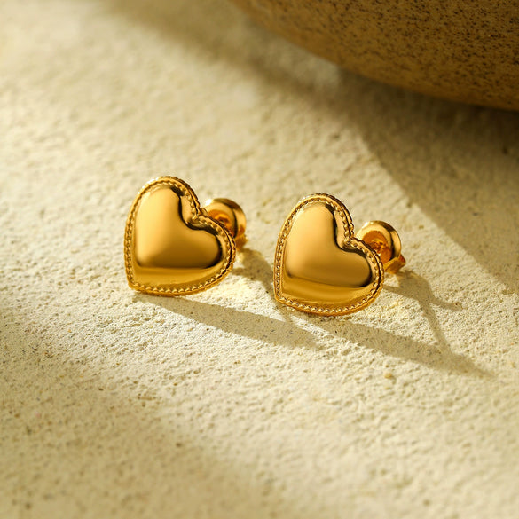 Wholesale Stainless Steel 18K Electroplated Vintage Style Women's Earrings