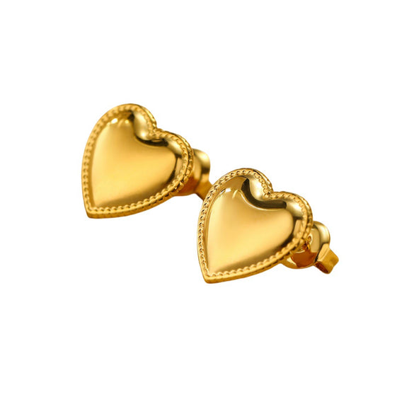 Wholesale Stainless Steel 18K Electroplated Vintage Style Women's Earrings