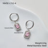 Wholesale Stainless Steel 18K Gold Electroplated Geometric Heartshaped Earrings For Women