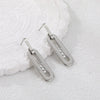 Wholesale Stainless Steel 18K Gold Electroplated Geometric Heartshaped Earrings For Women