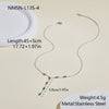 Wholesale Stainless Steel 18K Gold Electroplated Geometric Pendant Necklace And Bracelet Jewelry For Women