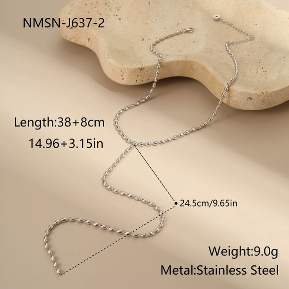 Wholesale Stainless Steel 18K Gold Electroplated Geometric Pendant Necklace And Bracelet Jewelry For Women