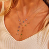 Wholesale Stainless Steel 18K Gold Electroplated Geometric Pendant Necklace And Bracelet Jewelry For Women