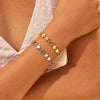 Wholesale Stainless Steel 18K Gold Electroplated Geometric Star Chain Bracelet For Women Light Luxury Highend Jewelry