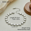Wholesale Stainless Steel 18K Gold Electroplated Geometric Star Chain Bracelet For Women Light Luxury Highend Jewelry