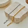 Wholesale Stainless Steel 18K Gold Electroplated Geometric Star Chain Bracelet For Women Light Luxury Highend Jewelry