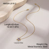 Wholesale Stainless Steel 18K Gold Electroplated Geometric Star Necklace For Women