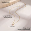 Wholesale Stainless Steel 18K Gold Electroplated Geometric Star Necklace For Women