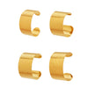 Wholesale Stainless Steel 18K Gold Electroplated Geometric Wide Bracelet Fashion Accessories